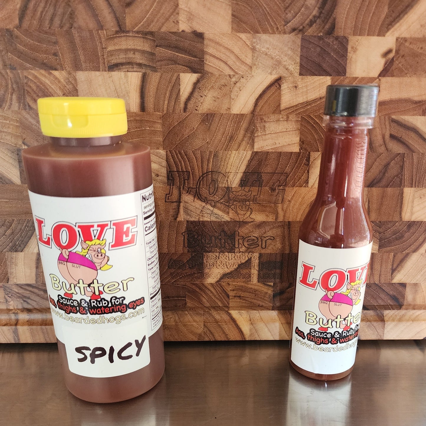 12oz Spicy BBQ sauce & 5oz Love butter