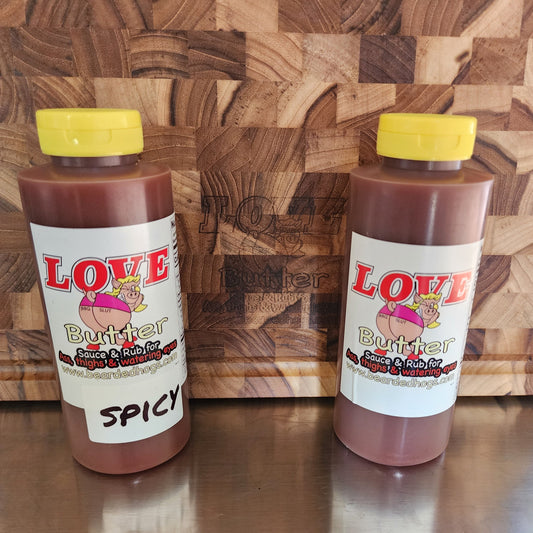 12oz Love Butter & 12oz Spicy BBQ Sauce